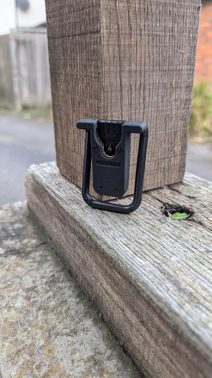 Klick Fast Official Klickfast Clickfast Clip On Dock Holder Attachment for Belt Jacket Shirt Security Body Camera Walkie Talkie Radio Torch Spray Quick Release Accessories Peter Jones